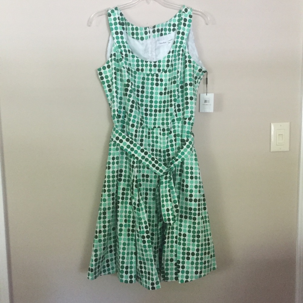 Calvin Klein Polka Dot Dress Size 22 BNWT